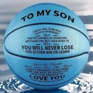 Blue Inspirational Basketball